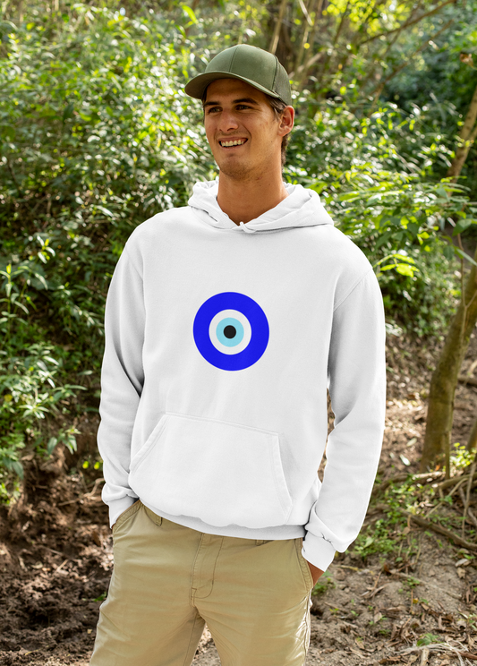 Evil Eye Unisex Hoodie | Spiritual Gift, Fashion Statement, Cozy Sweatshirt, Trendy Apparel, Comfortable Layering
