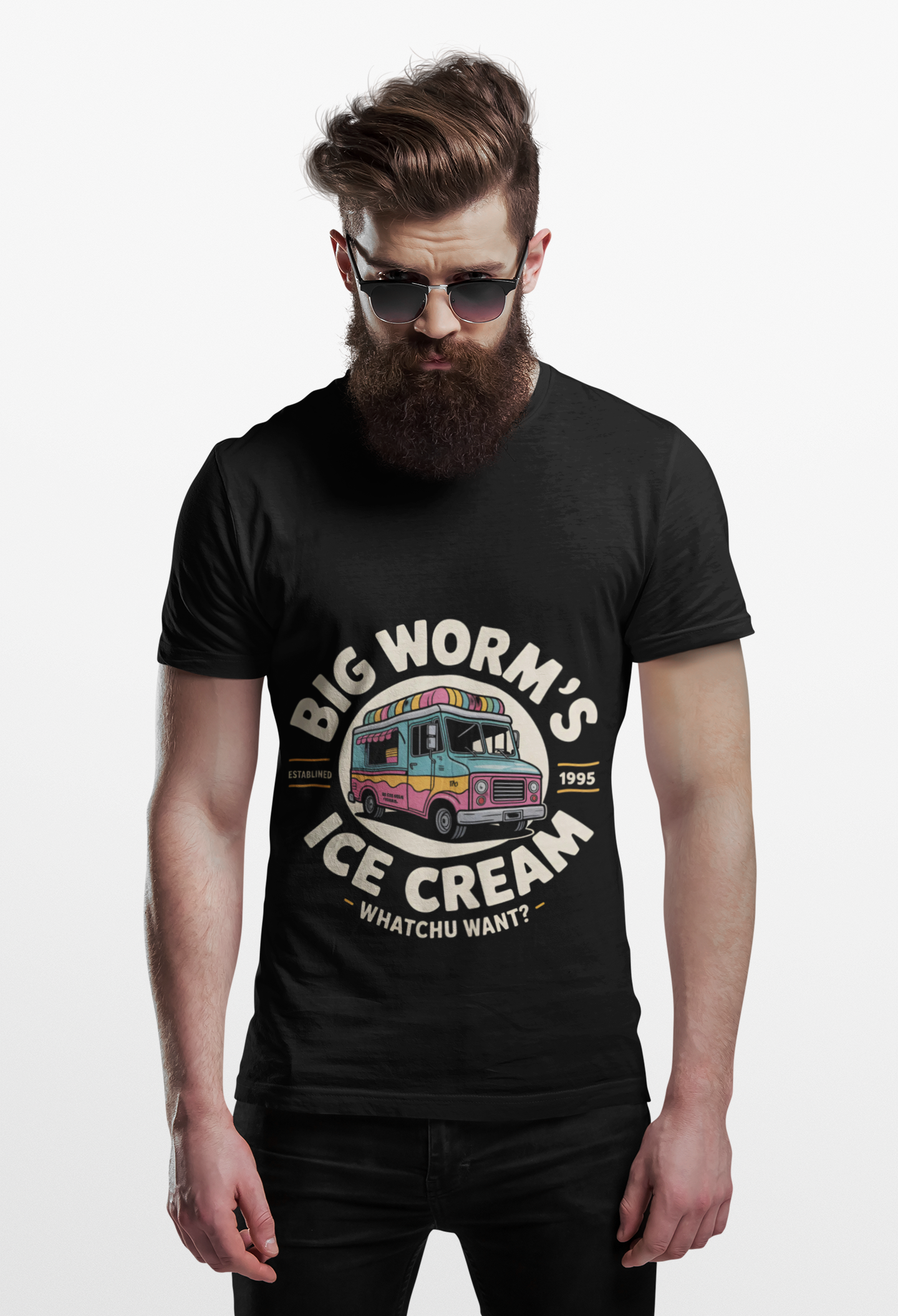 Big Worms Ice Cream Truck Tee – Fun Summer Graphic Shirt