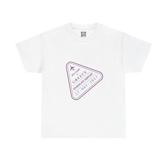 Greece Passport Stamp Tee