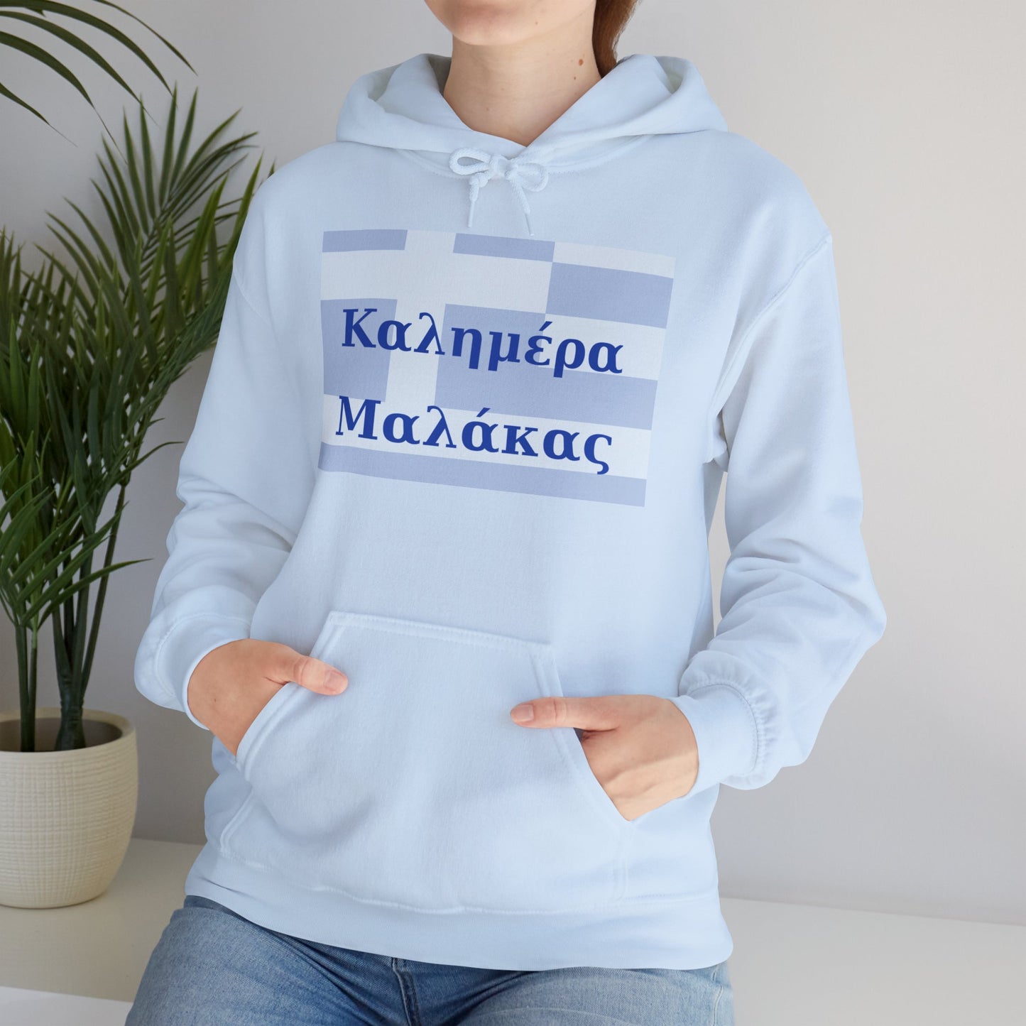 “Kaliméra Malákas” Hoodie & T-Shirt | Greek Flag Funny Greek Apparel