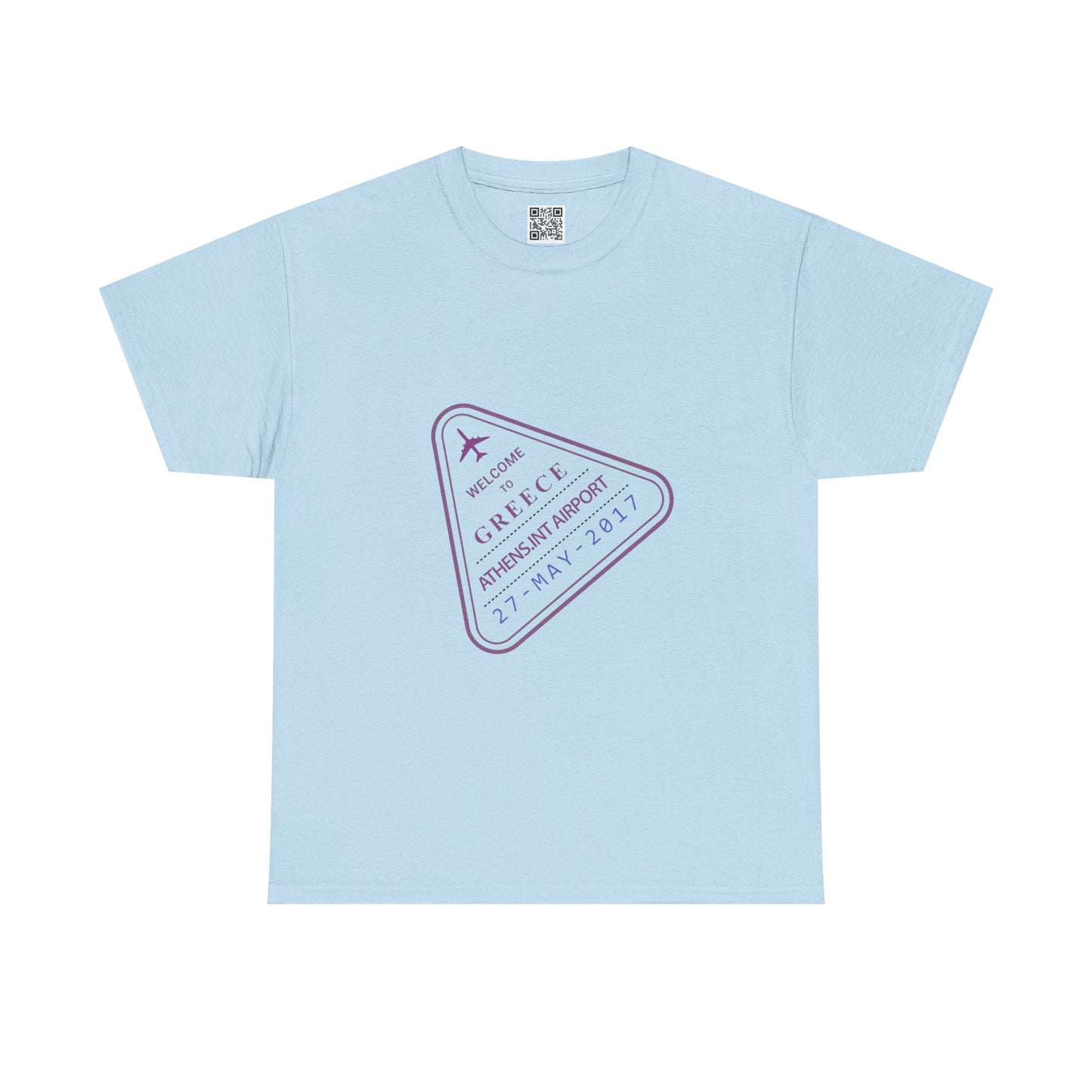 Greece Passport Stamp Tee