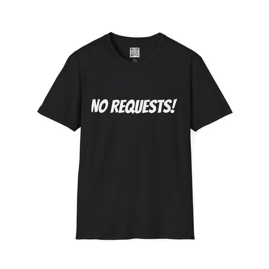 No Requests DJ Vibes  T-Shirt, Music Lover Tee, Disc Jockey Shirt, Party DJ Top, Gift for DJs