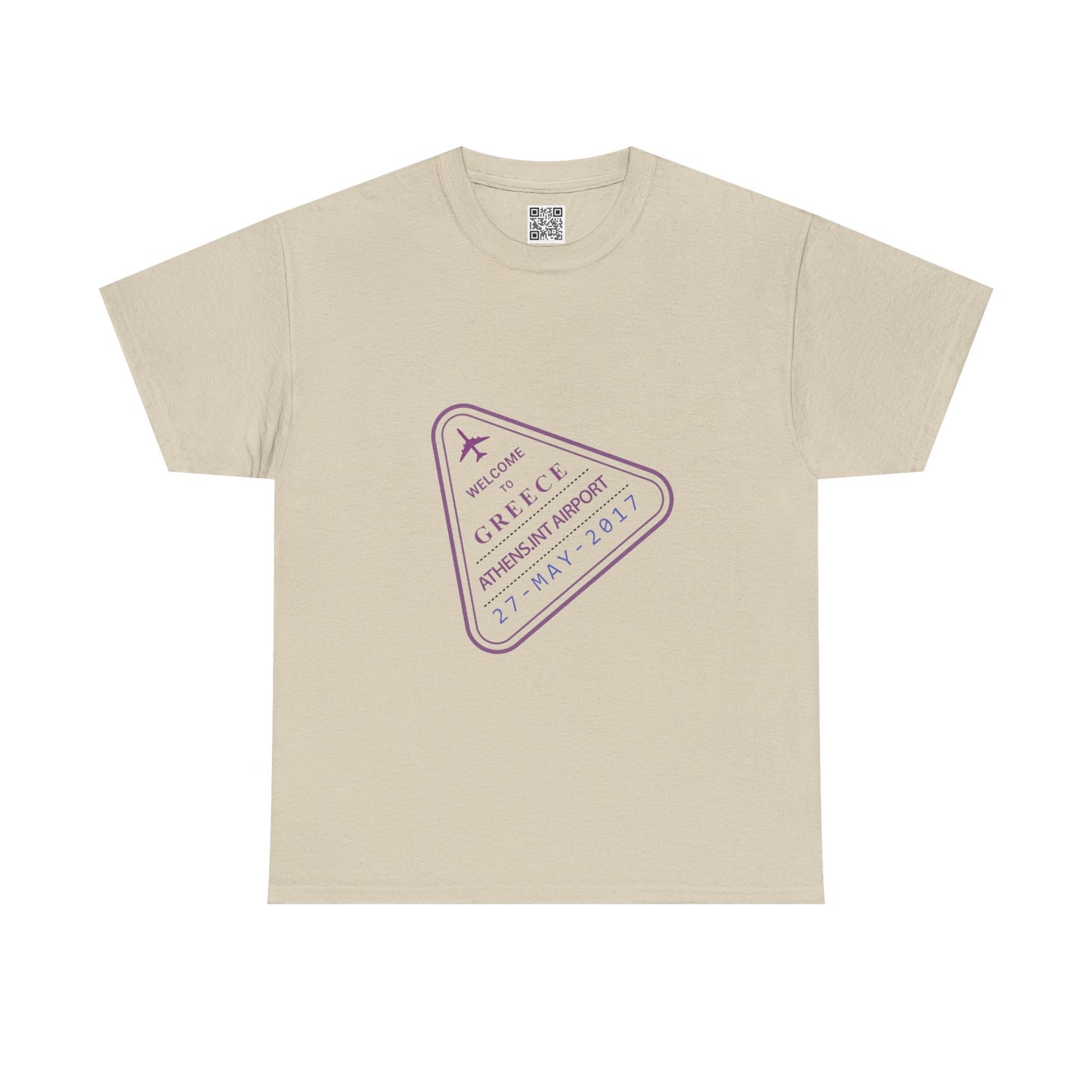 Greece Passport Stamp Tee