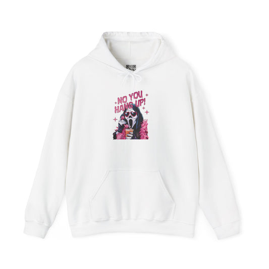 No You Hang Up – Ghostface Parody Hoodie