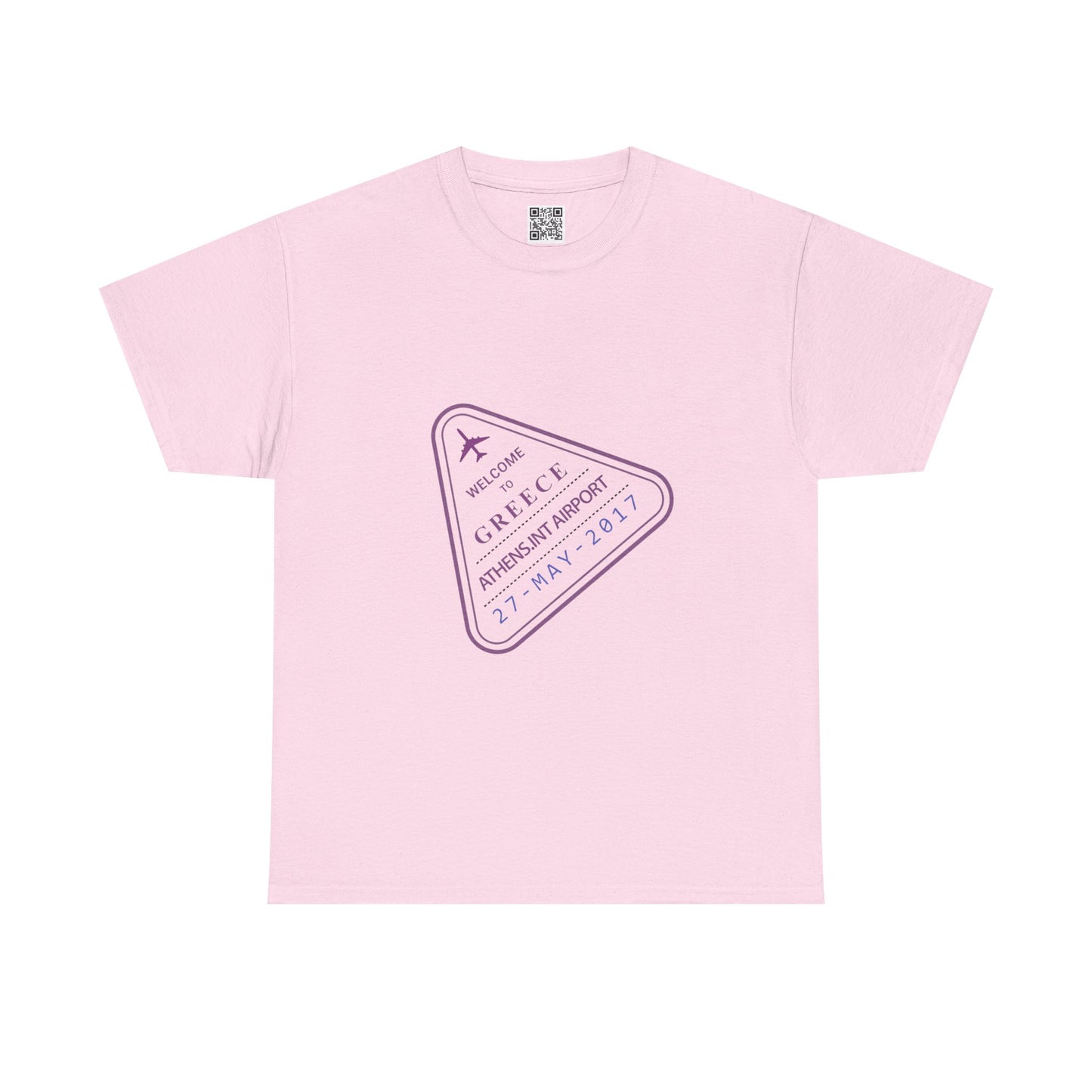 Greece Passport Stamp Tee