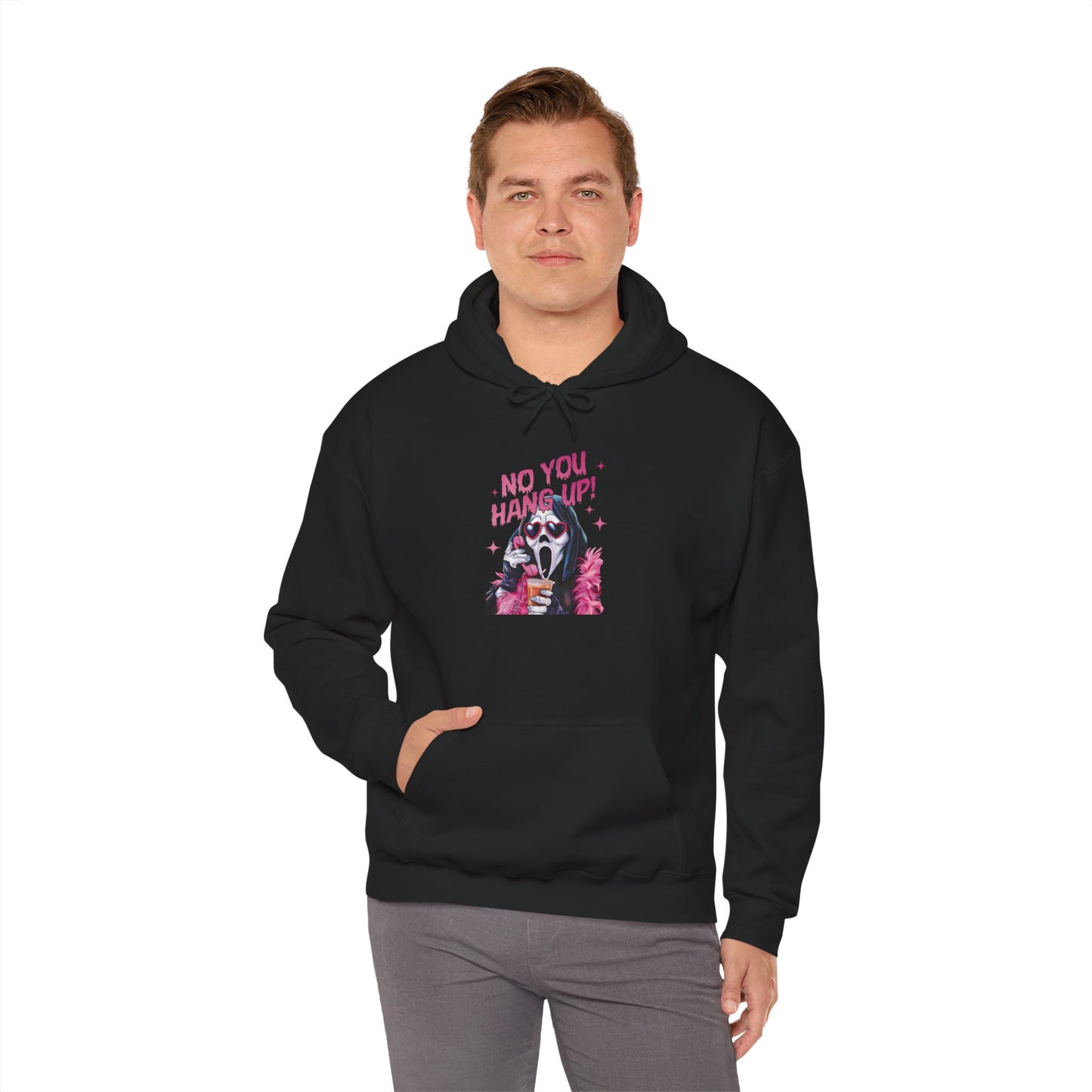 No You Hang Up – Ghostface Parody Hoodie