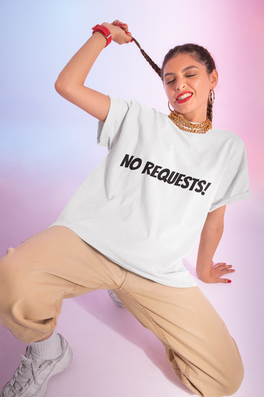No Requests DJ Vibes  T-Shirt, Music Lover Tee, Disc Jockey Shirt, Party DJ Top, Gift for DJs