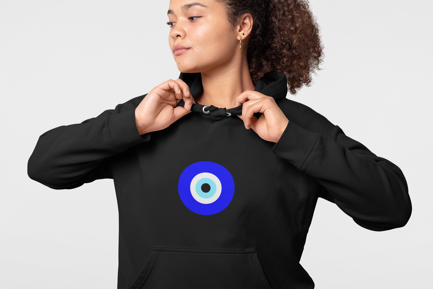 Evil Eye Unisex Hoodie | Spiritual Gift, Fashion Statement, Cozy Sweatshirt, Trendy Apparel, Comfortable Layering