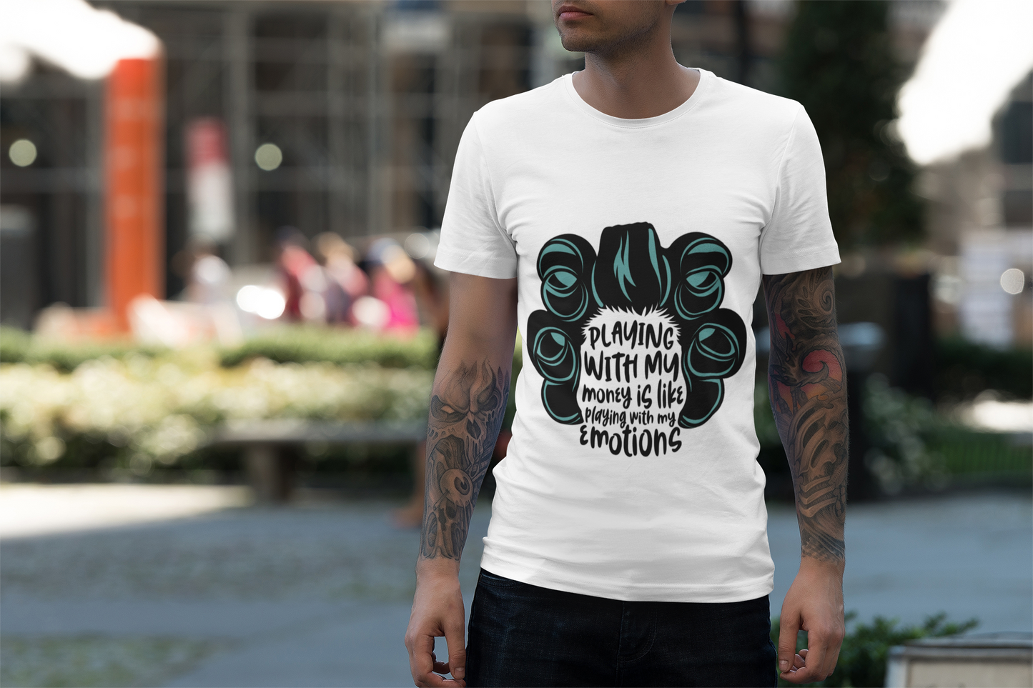 Playin' With My Money Tee – Funny Graphic Shirt