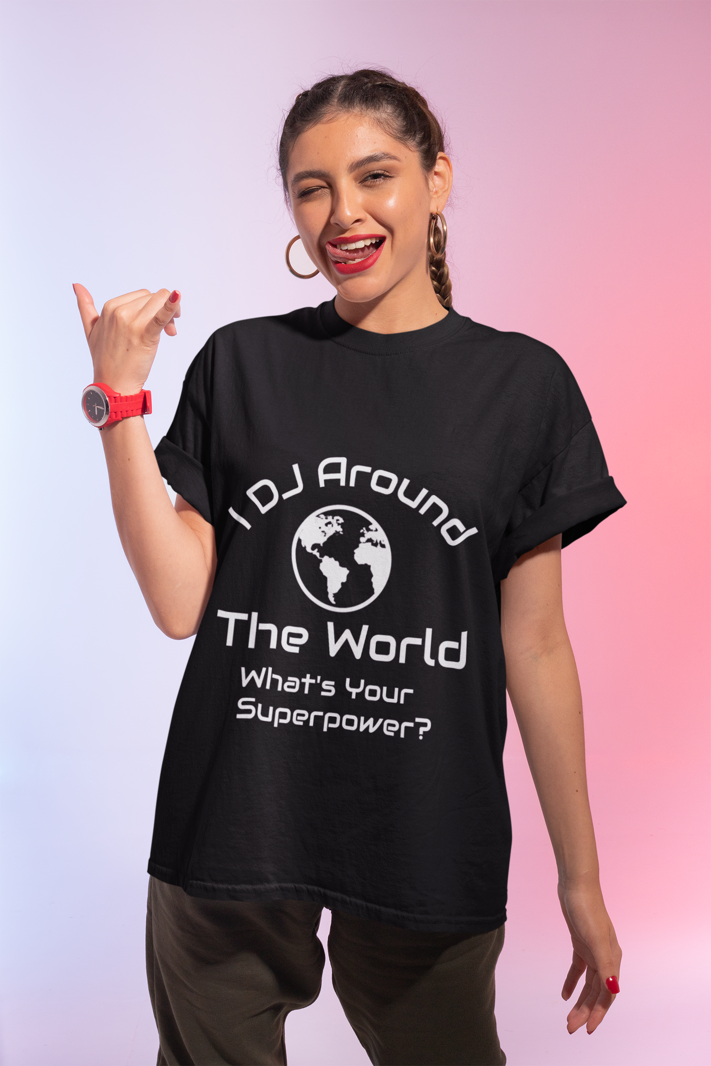 DJ Travel Shirt – I DJ Around The World | Global Groove Gear