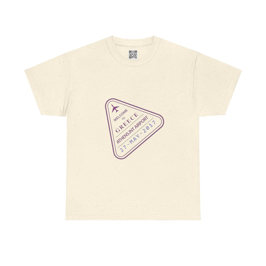 Greece Passport Stamp Tee