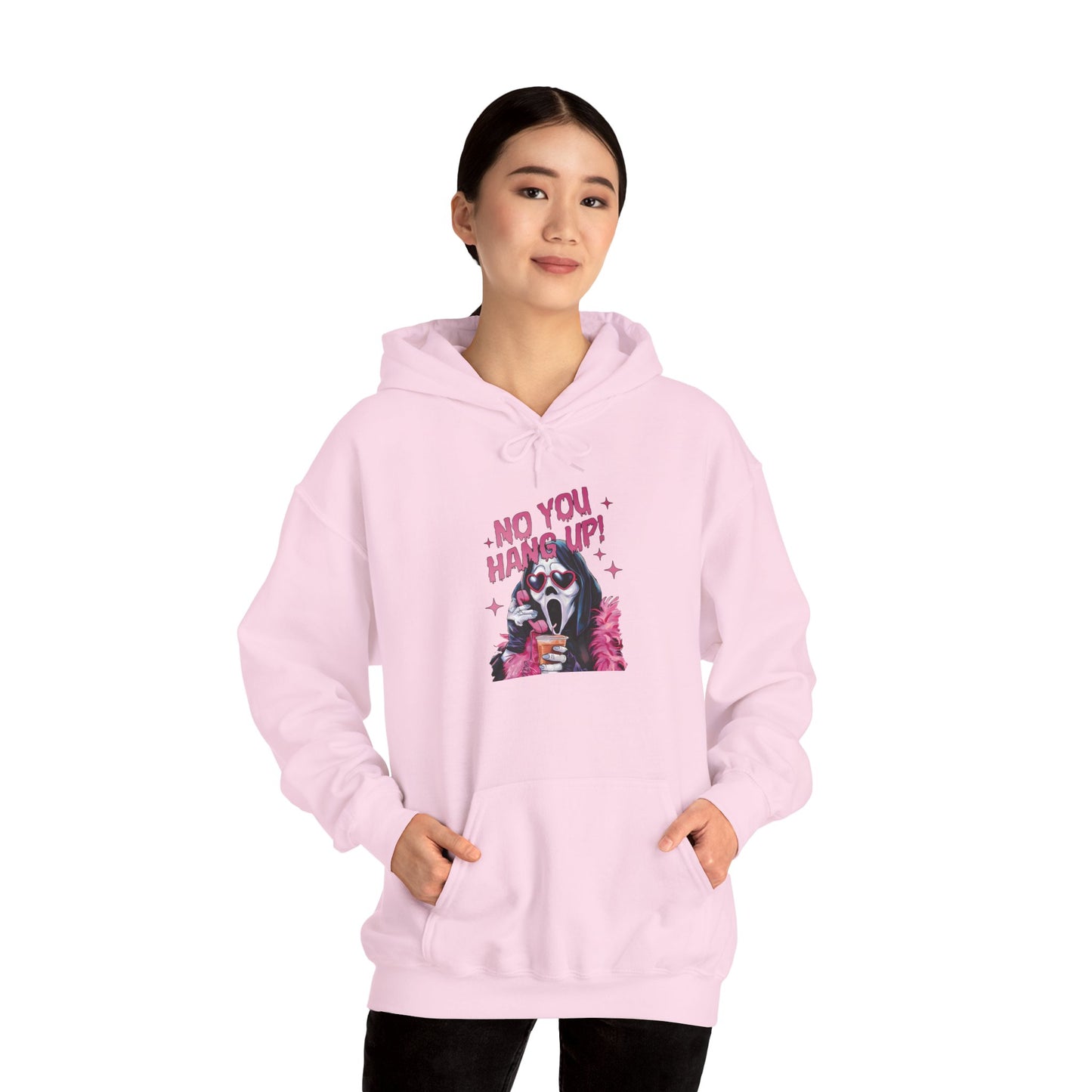 No You Hang Up – Ghostface Parody Hoodie
